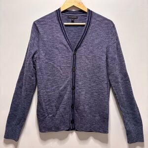 Banana Republic Blue Cardigan Sweater Buttons EUC Mens M